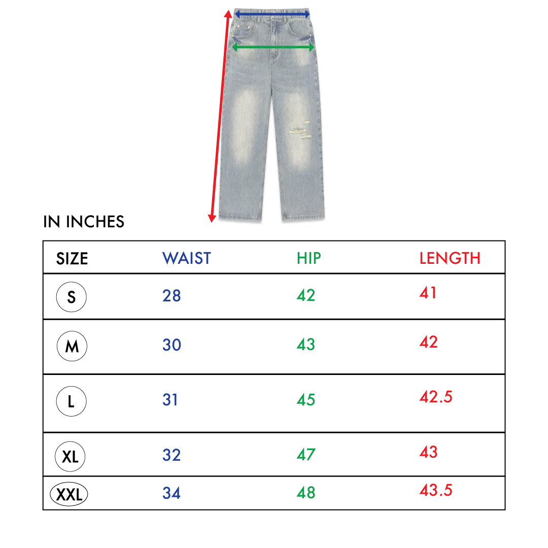 Size chart – Highway Denim