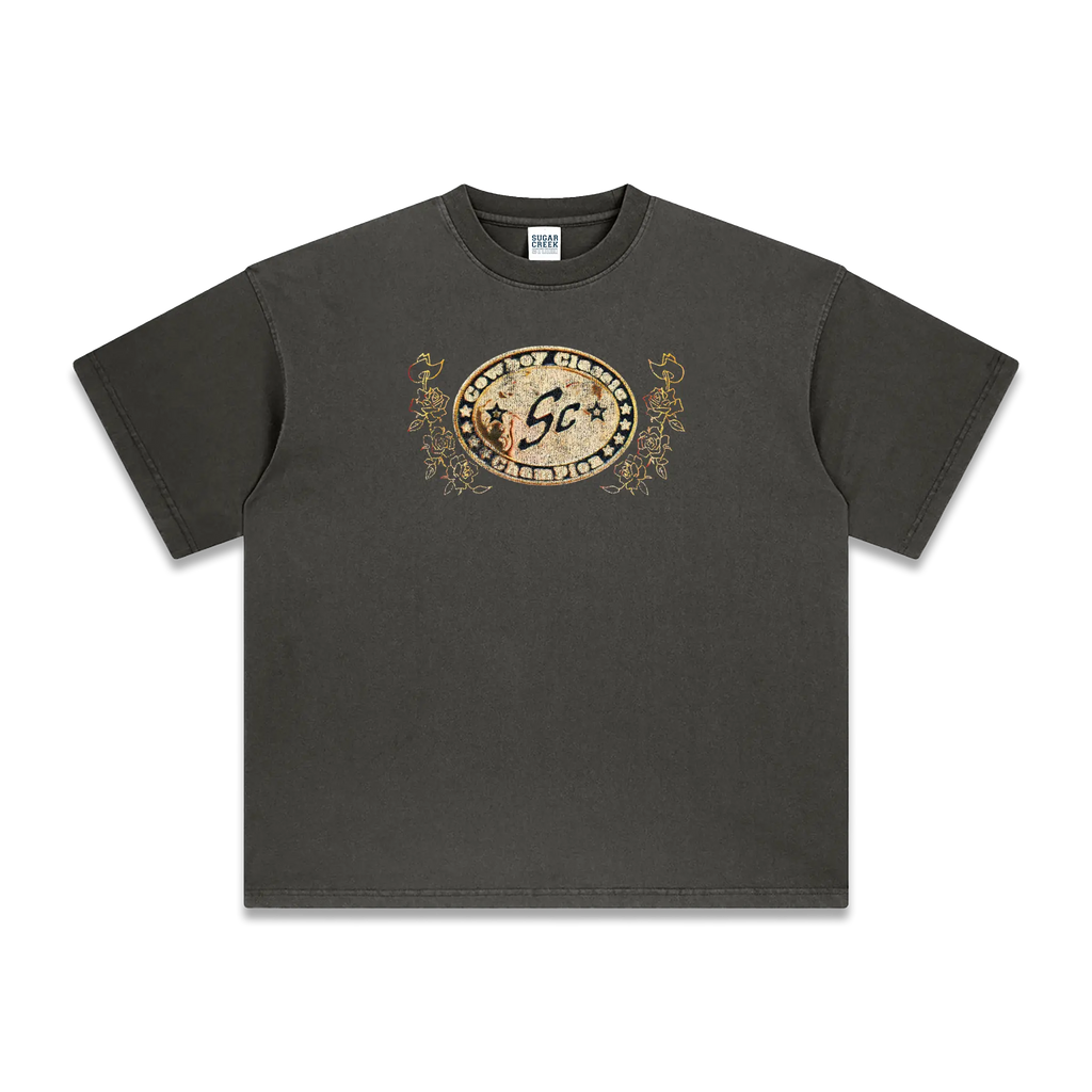 Belt Buckle T-Shirt (Vintage Grey)