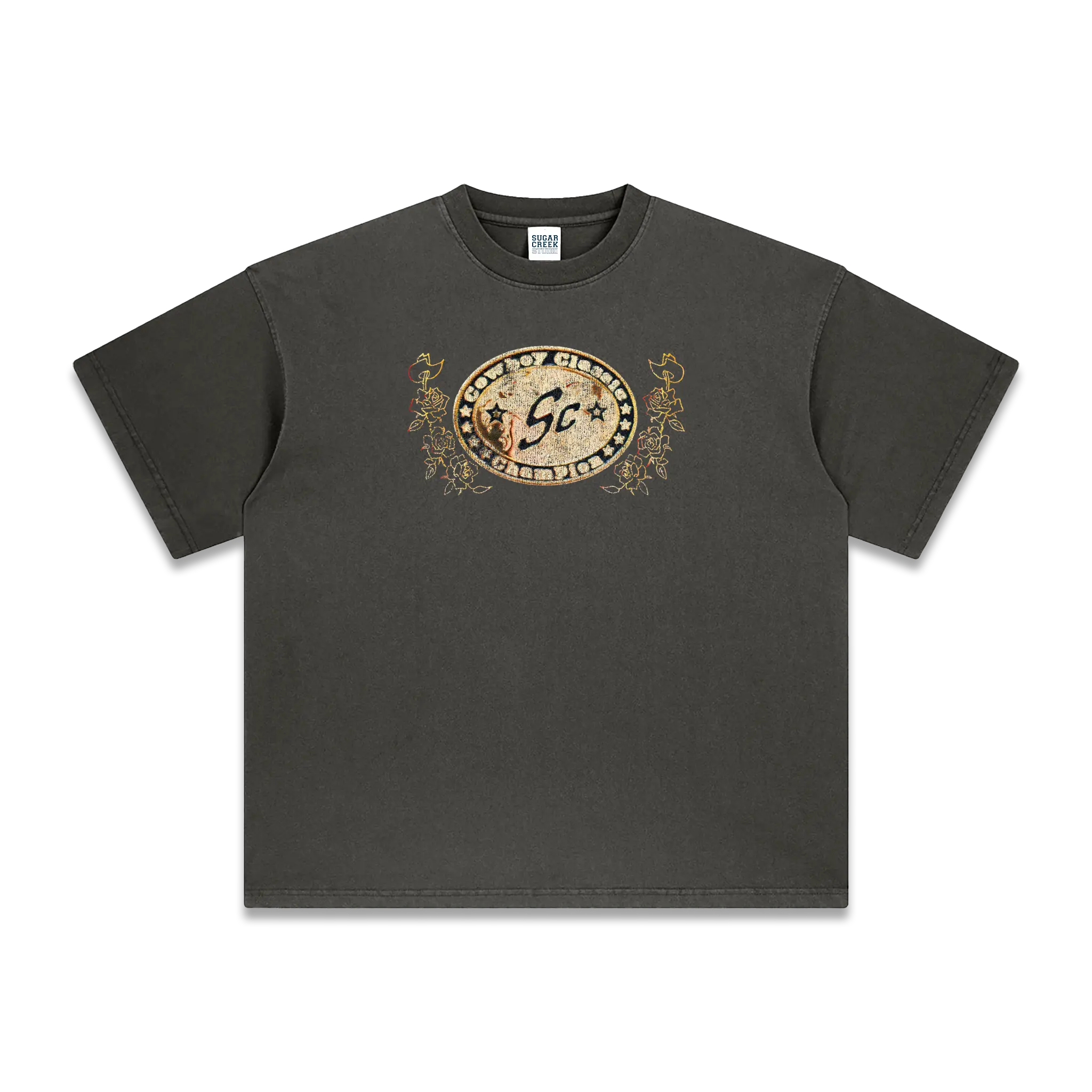 Belt Buckle T-Shirt (Vintage Grey)